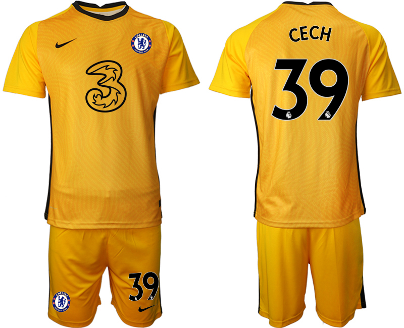 Men 2021 Chelsea yellow goalkeeper 39 soccer jerseys